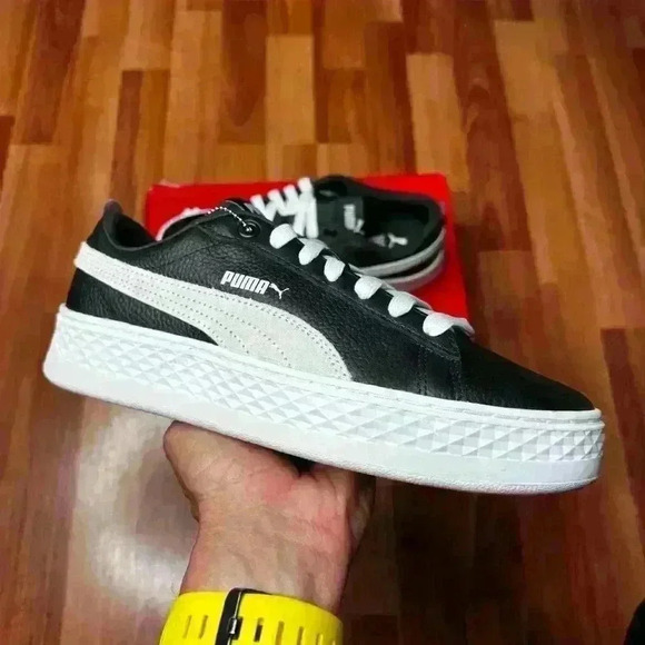 💰HUGE CLEARANCE SALE 💰 Puma Smash Platform Leather  (366487-11) Womens shoes - Picture 3 of 11